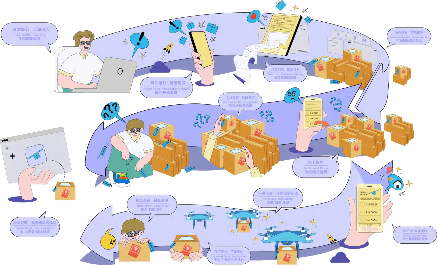 SkyPick 全链路服务场景图